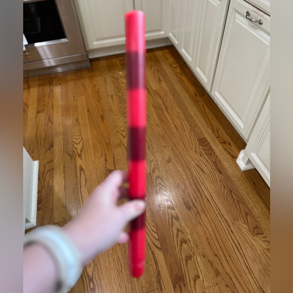 Red & Green Striped Holiday Candlesticks – Set of 4 - Picture 3 of 5